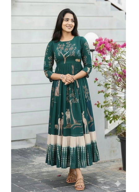 Giva Muslin Long Western Gown Dress Wholesale Clothing Suppliers In India
